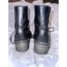 VINTAGE EIGHTIES COMBAT BOOTS FROM ROMANIA-LEATHER W/RUBBER SOLES