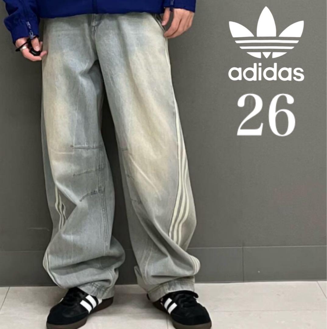 【ADIDAS】 Adilenium Season 3 Banana Peated Denim Pants Adilenium Season 3 Banana Fitted Washed Denim Pants
