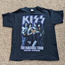 VINTAGE KISS FAREWELL (FIRST ONE!) T SHIRT XL ACE GENE PETER PAUL GREAT SHAPE!!