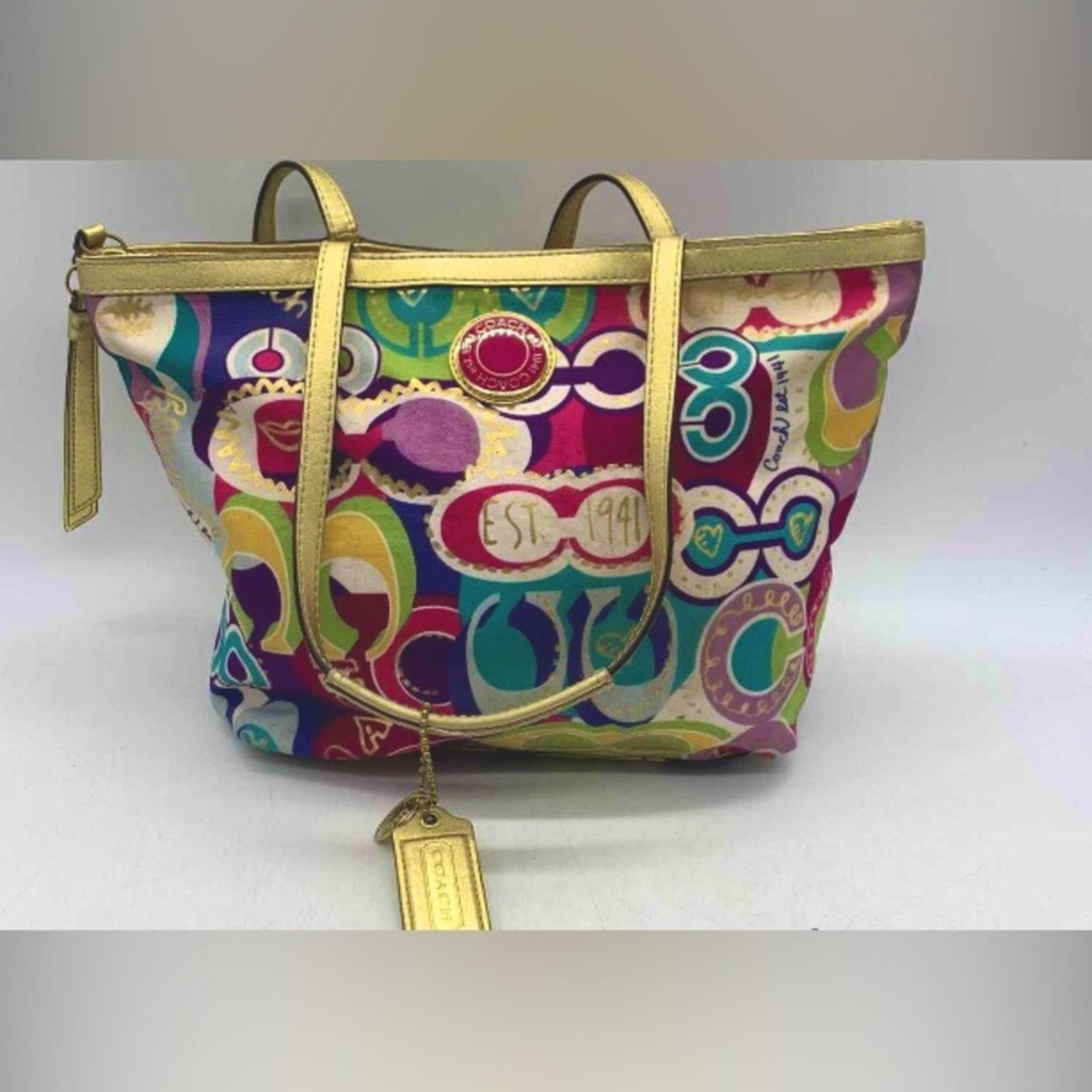 Coach multi color purse Clearance