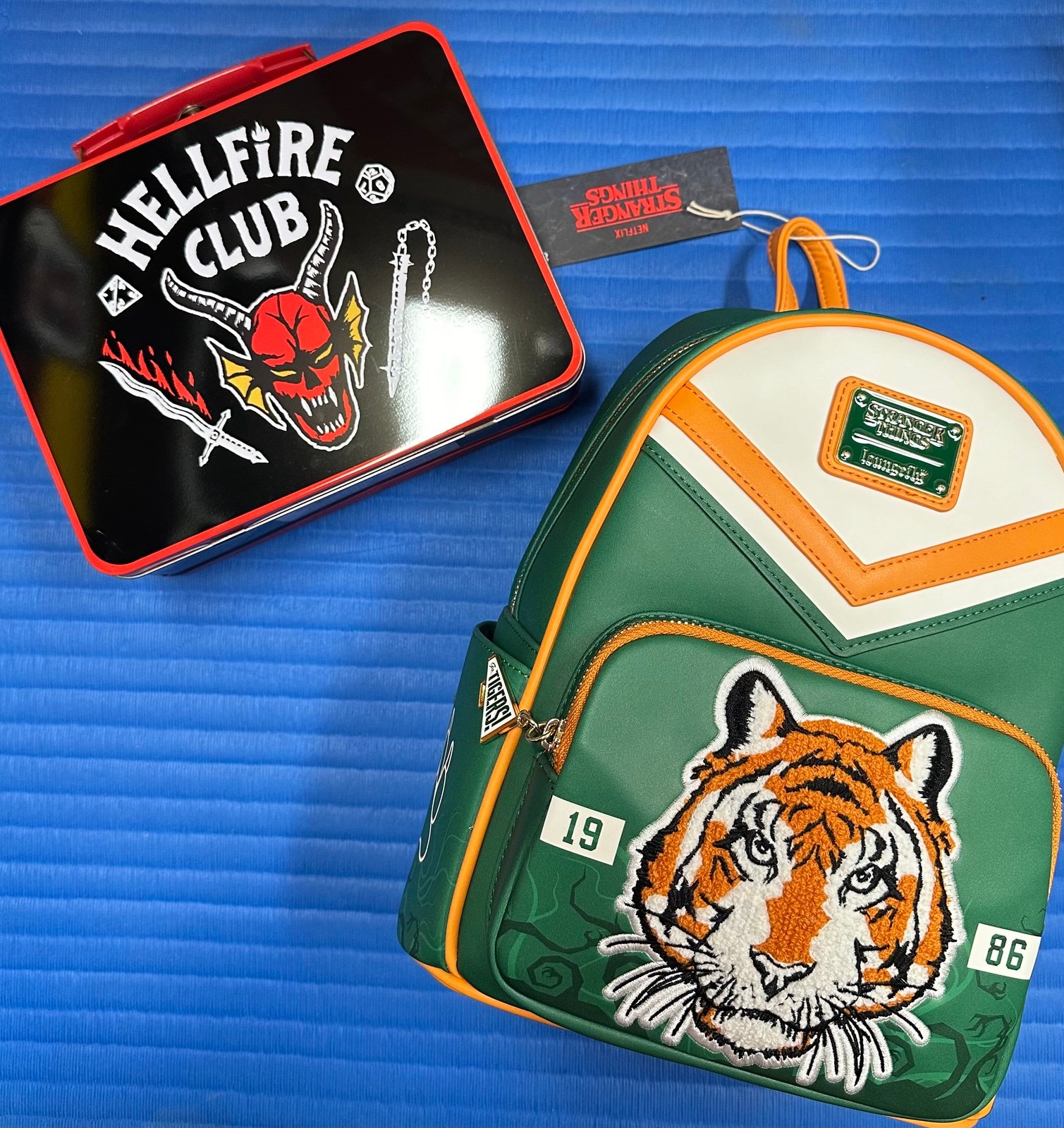 Loungefly Stranger Things Hawkins High Mini Backpack & Free Lunchbox - NWTs