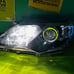 2012 - 2014 TOYOTA CAMRY HALOGEN HEADLIGHT LEFT DRIVER SIDE OEM BLACK HOUSING