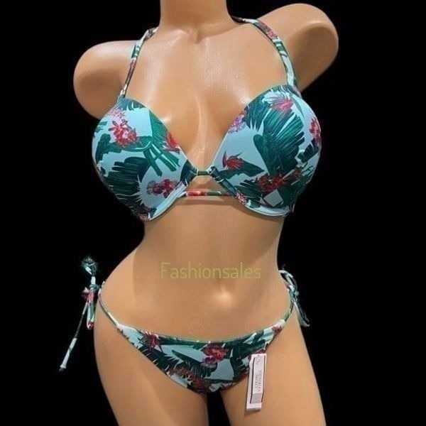 Victorias Secret Swim Bombshell Add-2-Cups Push Up Bikini Top & bottom Set 38DD