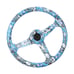 NEW JDM UNIVERSAL 350MM SKULL Style Acrylic Deep Dish 6 Holes Steering Wheel
