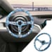 NEW JDM UNIVERSAL 350MM SKULL Style Acrylic Deep Dish 6 Holes Steering Wheel