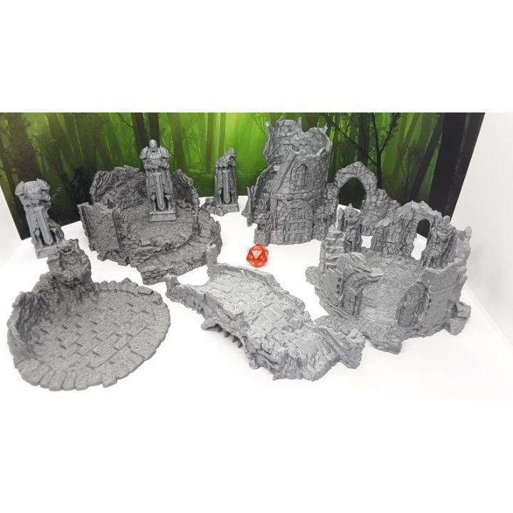 9 Piece Ruins Set Scatter Terrain
