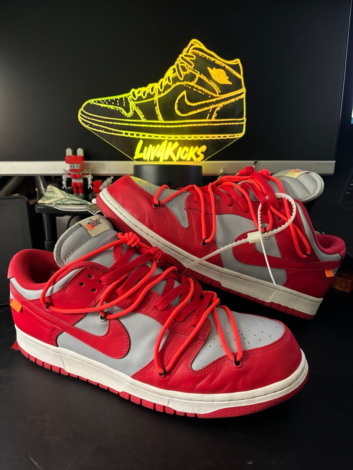 Off-White x Dunk Low “Varsity Red” size 13M