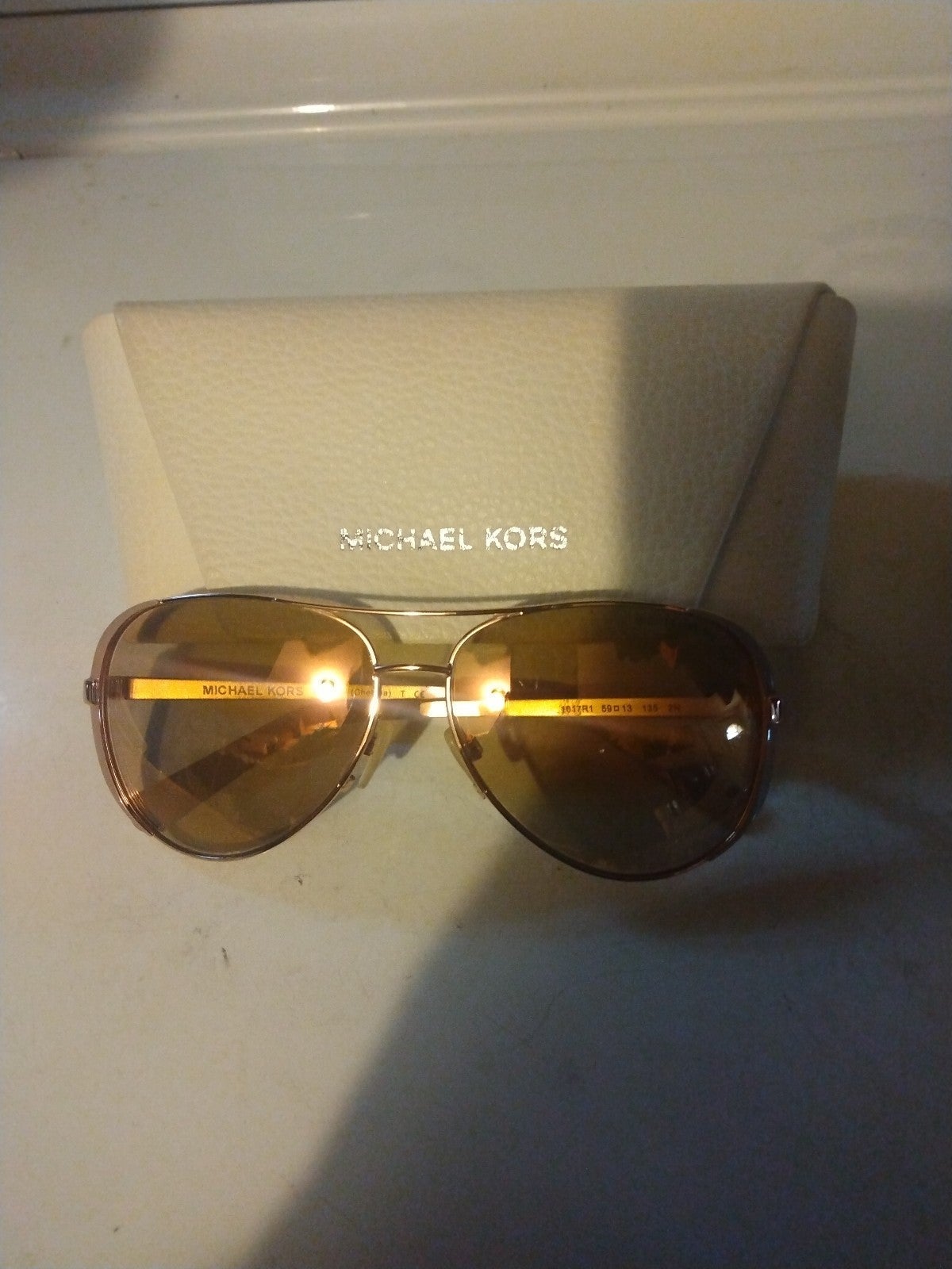 Michael Kors Chelsea Mk 5004 Pink Aviator Sunglasses