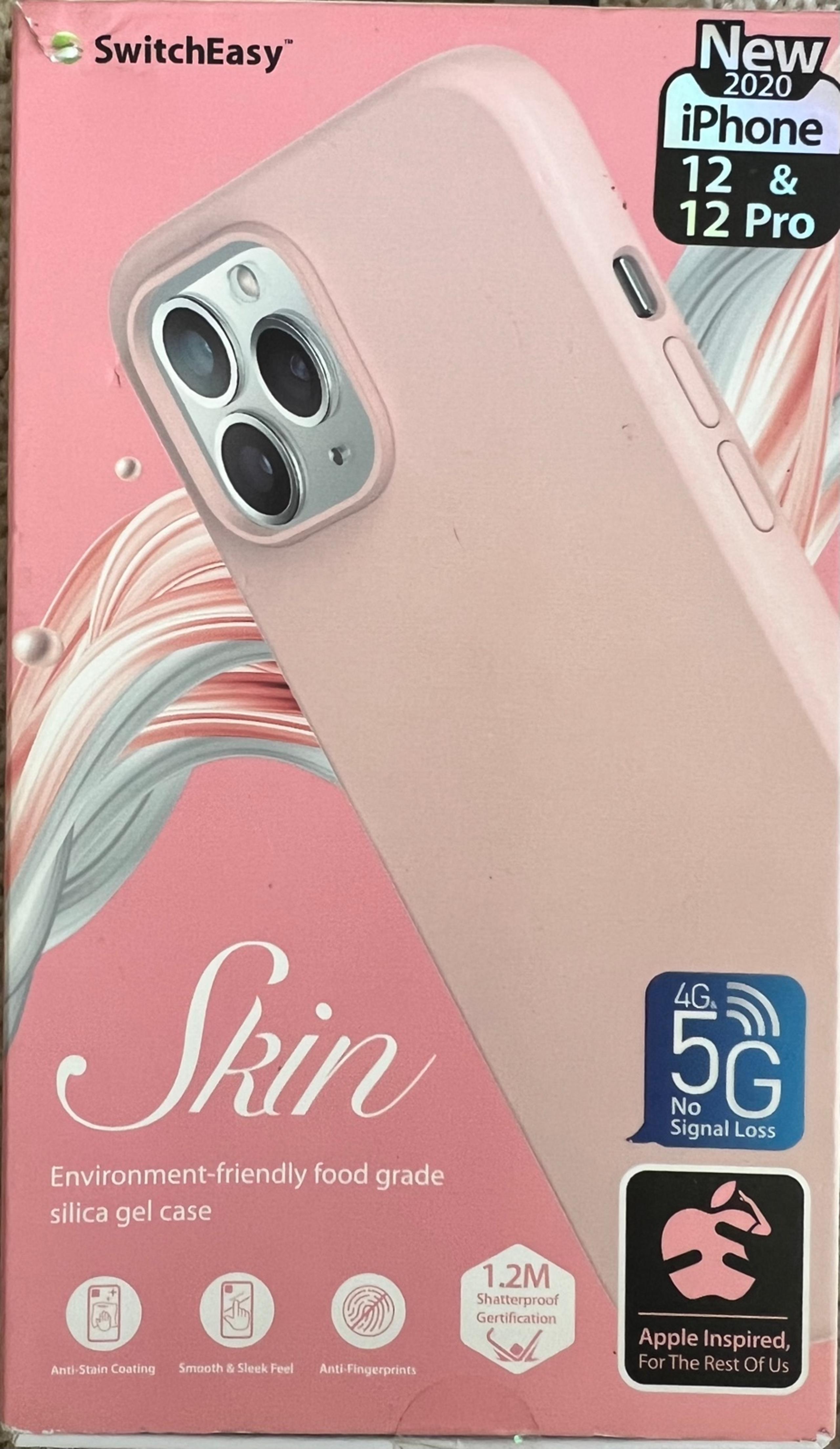 SwitchEasy iPhone 12 / iPhone 12 Pro 6.1" Skin Liquid Silicone Rubber Case, Pink