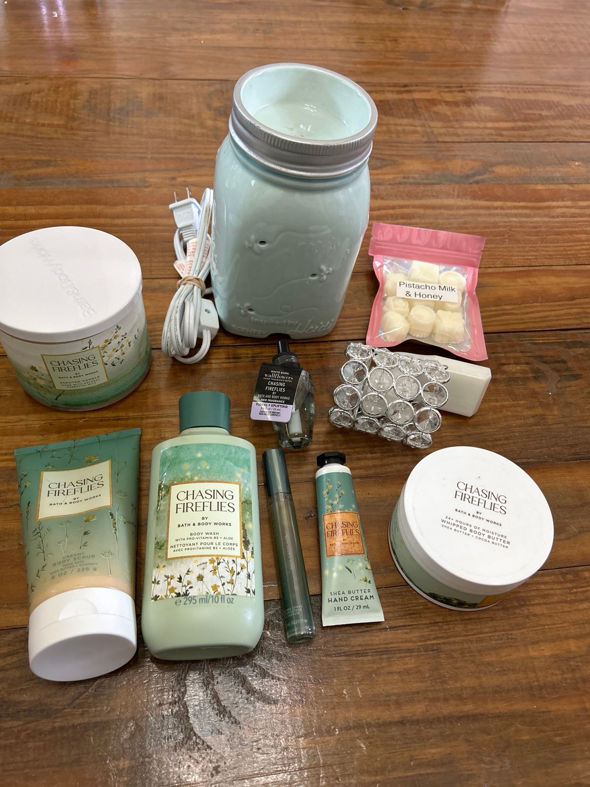 BBW Chasing Fireflies large candle, home scent & body bundle