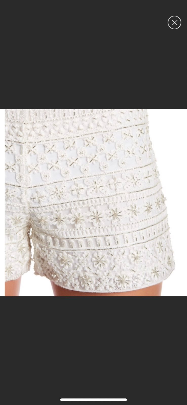 NWT Alice + Olivia Beaded Shorts