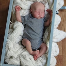 19inch 49cm Reborn Dolls, Hand Painted Finished Doll, Lifelike Soft Touch 3D