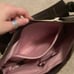 Cow print hobo bag