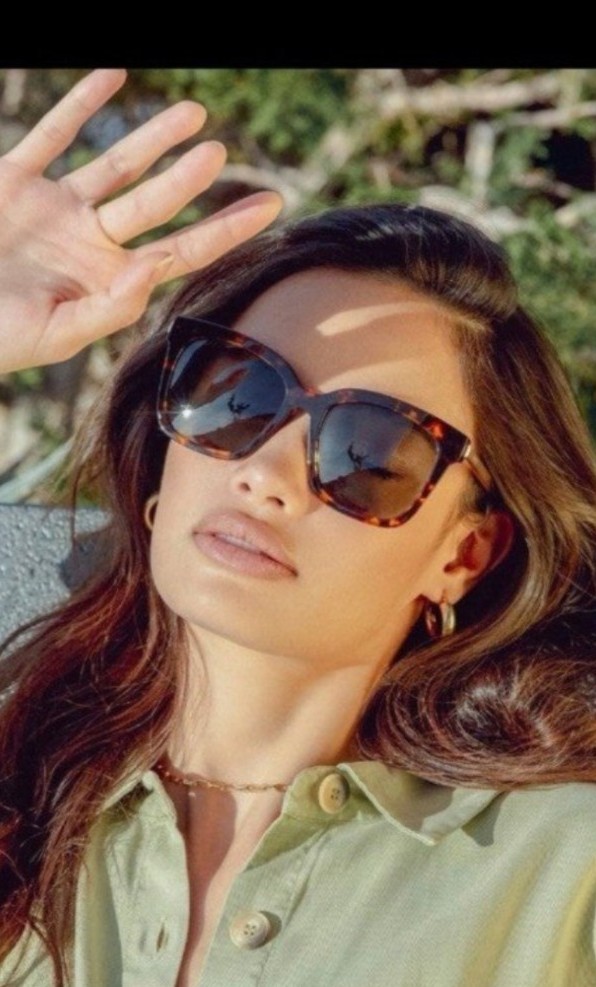 Diff Bella tortoise shell sunglasses New brown oversized polarized