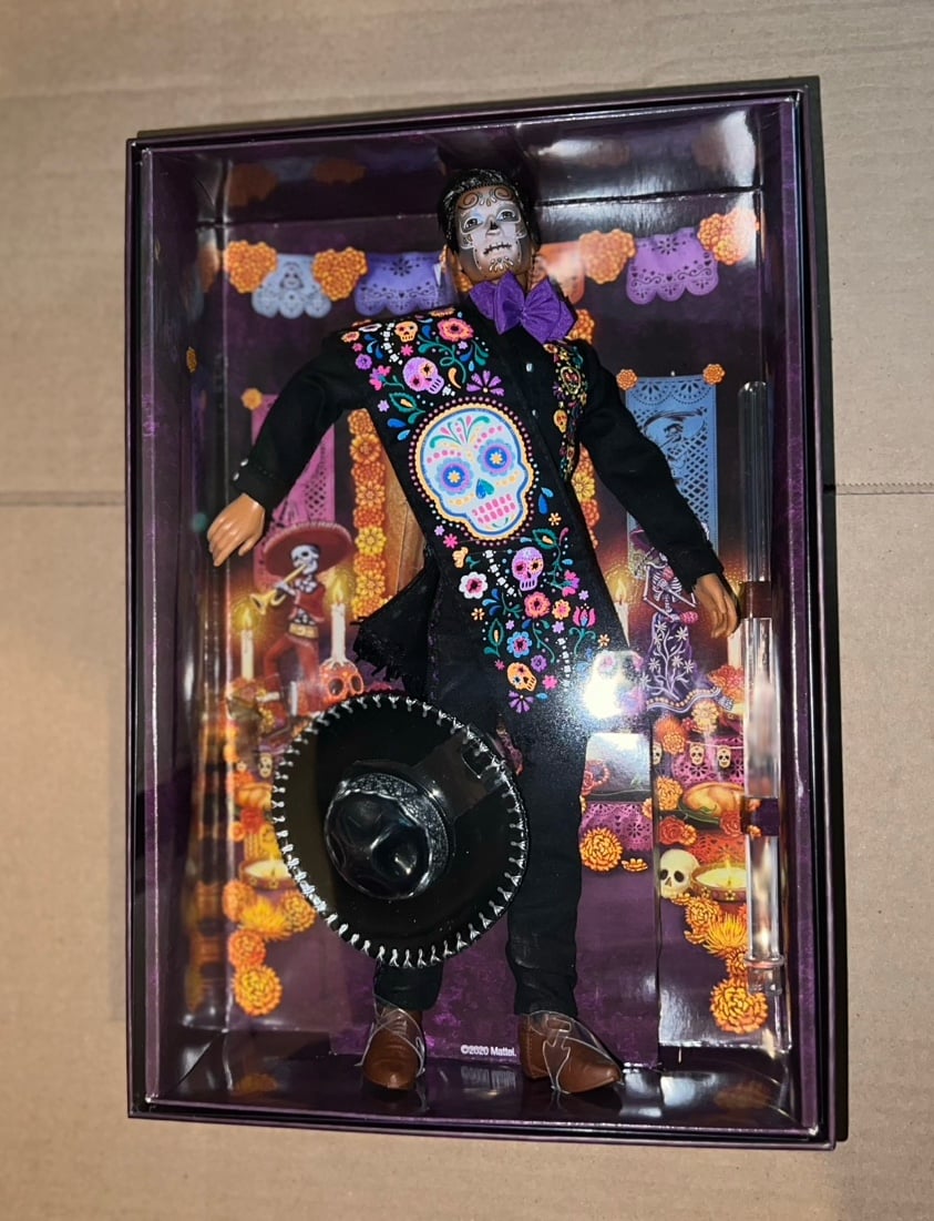 Barbie 2021 Ken Dia De Los Muertos Day of The Dead Doll Mattel