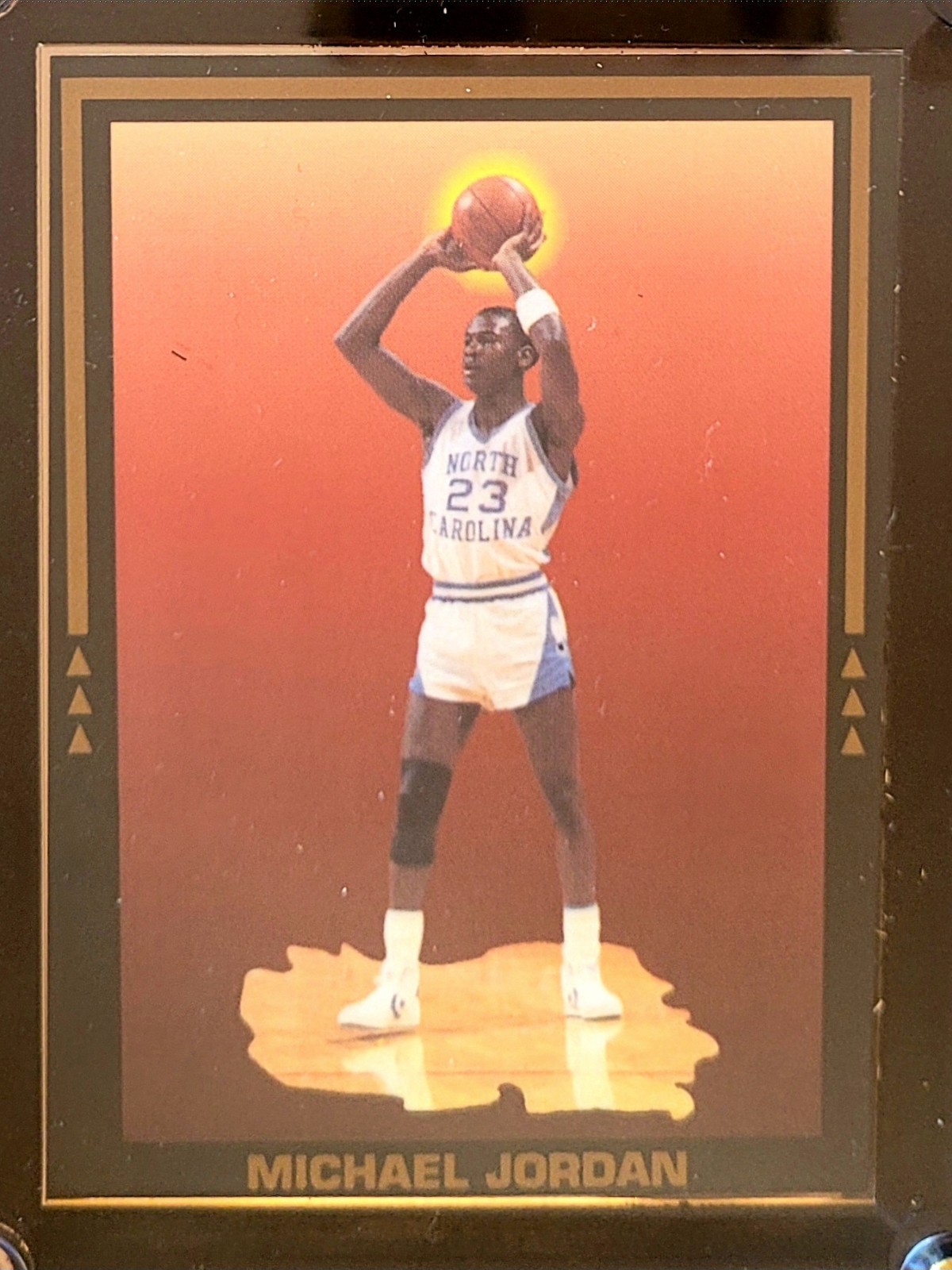 *RARE* MICHAEL JORDAN 1984-85 *COLLEGIATE RECORD* UNC CARD (#NNO)