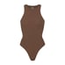 NWT Skims Fits Everybody High Neck Thong Bodysuit in Jasper, Size Medium