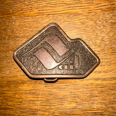 Vail Ski Resort Promo Belt Buckle Colorado Skiing Winter Sports Vtg 70s
