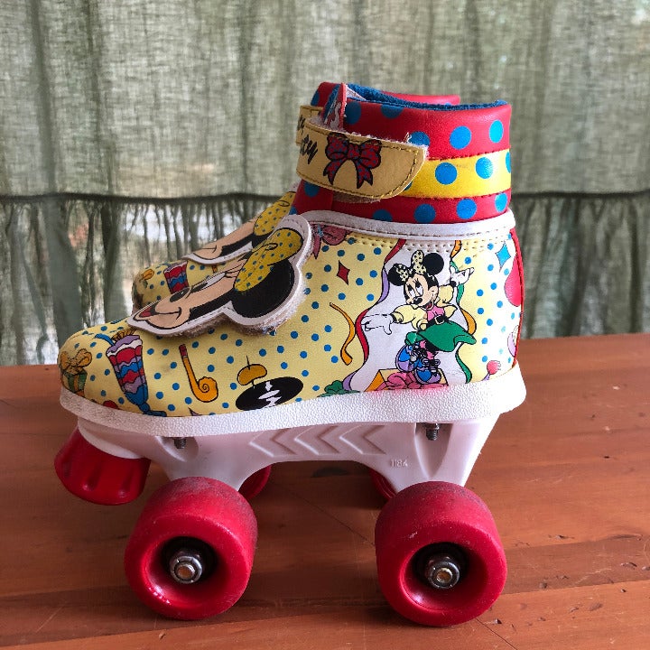 Vintage Minnie Mouse Disney Roller Skates / Roller Blades Size 11