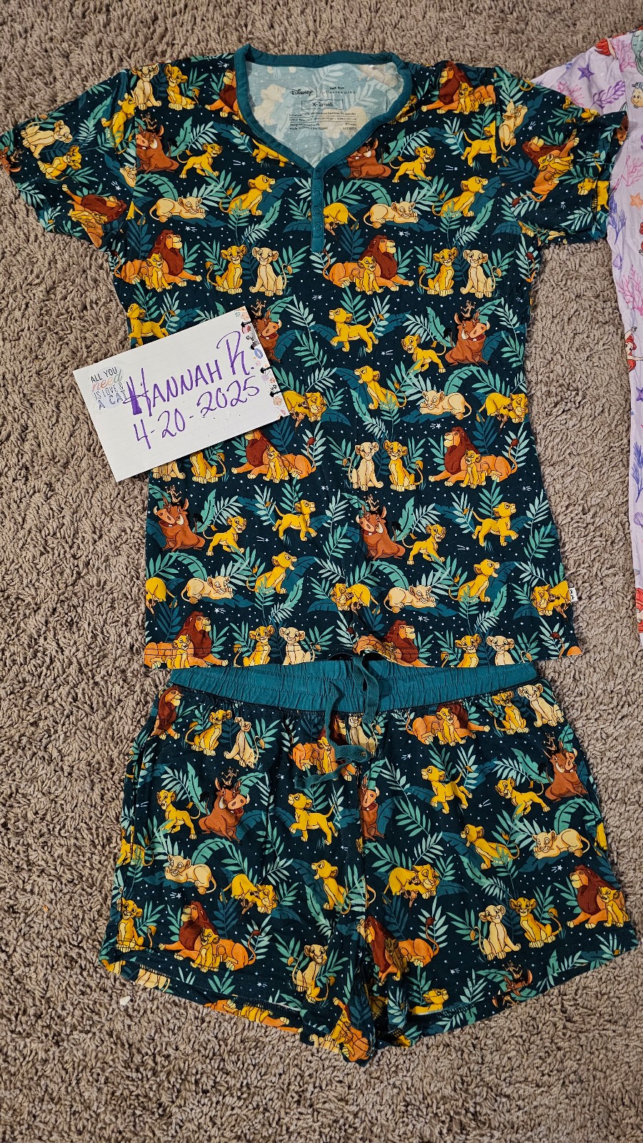 Little Sleepies Lion King women's pajamas XS