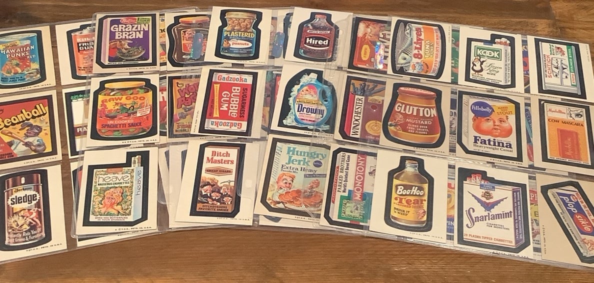 54 First generation 1970s Topps Wacky Packages brown backs