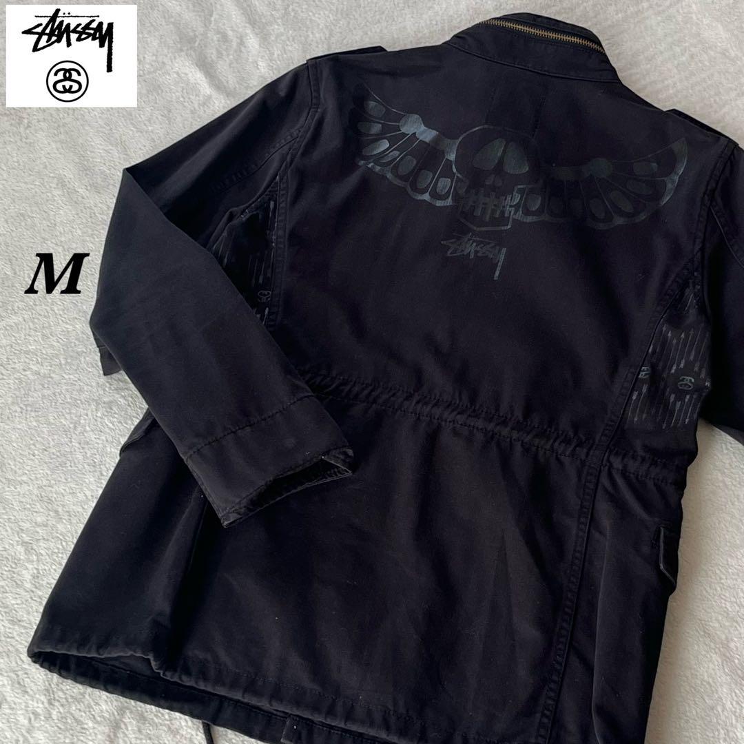 STUSSY Military Jacket M Black