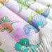 CVHOUSE Dinosaur Comforter Set Queen Size, Kawaii Cartoon Dinosaurr Bedding Set