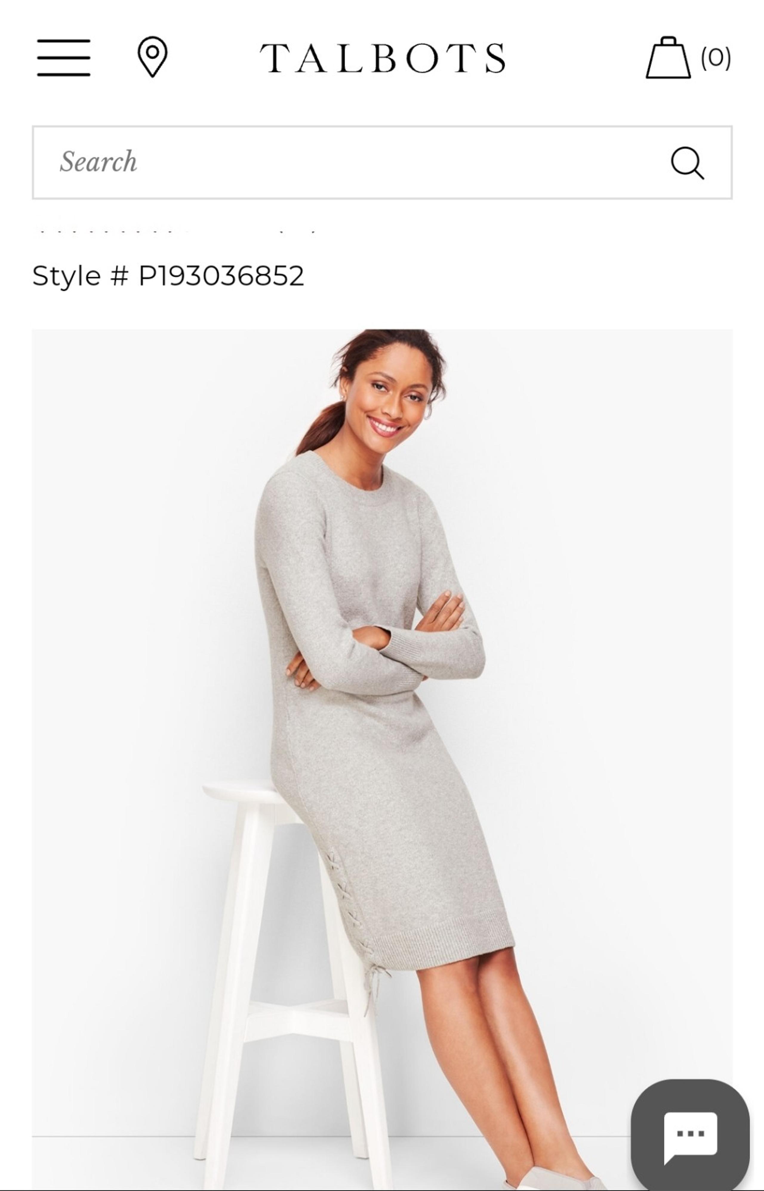 Talbots Essential Sweater Dress - Sz L