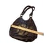 Vintage Solina Brown Leather Shoulder Bag With Braided Straps & Ornate Embroider