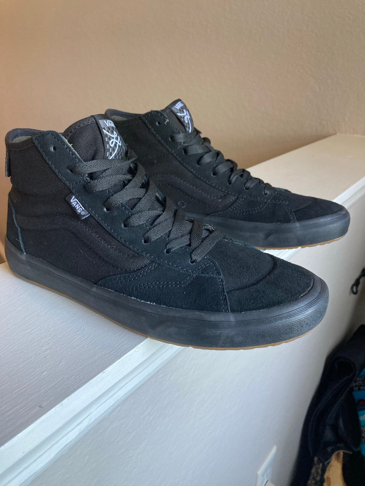 Lizzie Armanto Black Vans Hi-Top skateboarding shoes