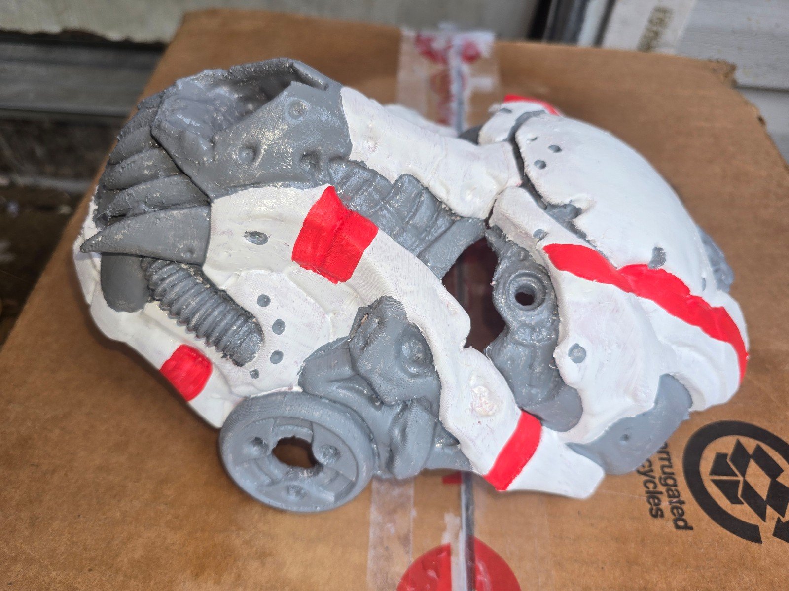 Cyberpunk wolf mask