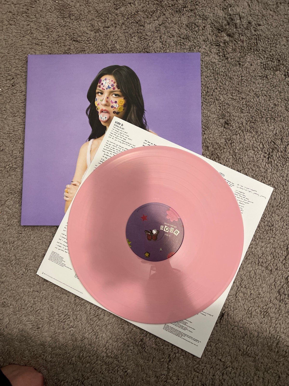 Olivia Rodrigo Sour Vinyl indie exclusive baby pink