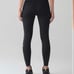 Lululemon Fast & Free 7/8 Tight II *Nulux 25 Black Size 4