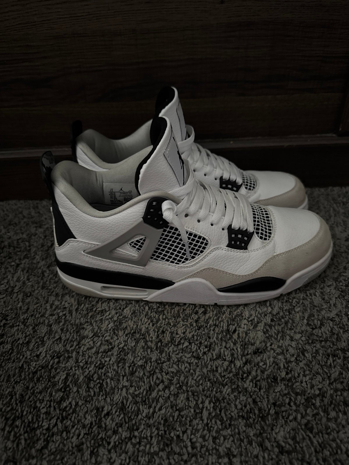 Military blacks jordan 4 size 11