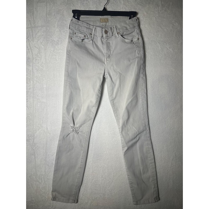 MOTHER Cream The Look Crop Jeans Size 25