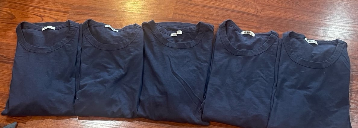 BUCK MASON LOT OF 5 SHIRTS SZ Ls