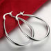 925 Sterling Silver Hoop Earrings, 925 Sterling Silver, Thin Hoop Earrings 925