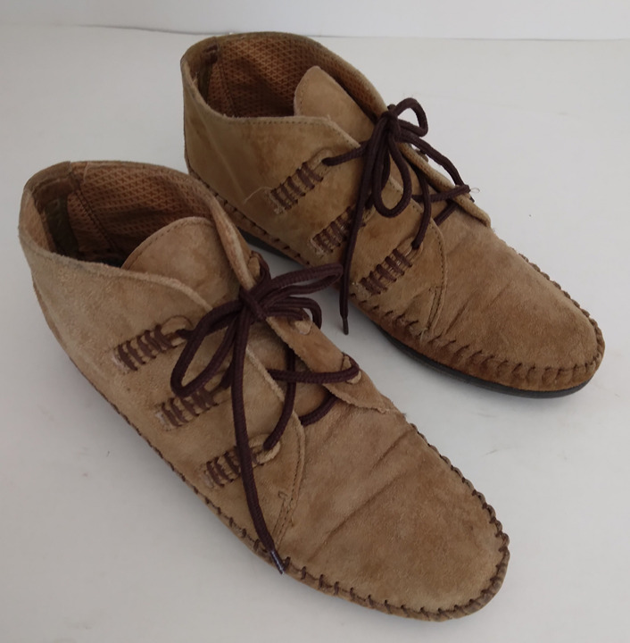 Womens Suede Leather Craft Cheyenne Lace Up Chukka Shoes Booties Sz 7