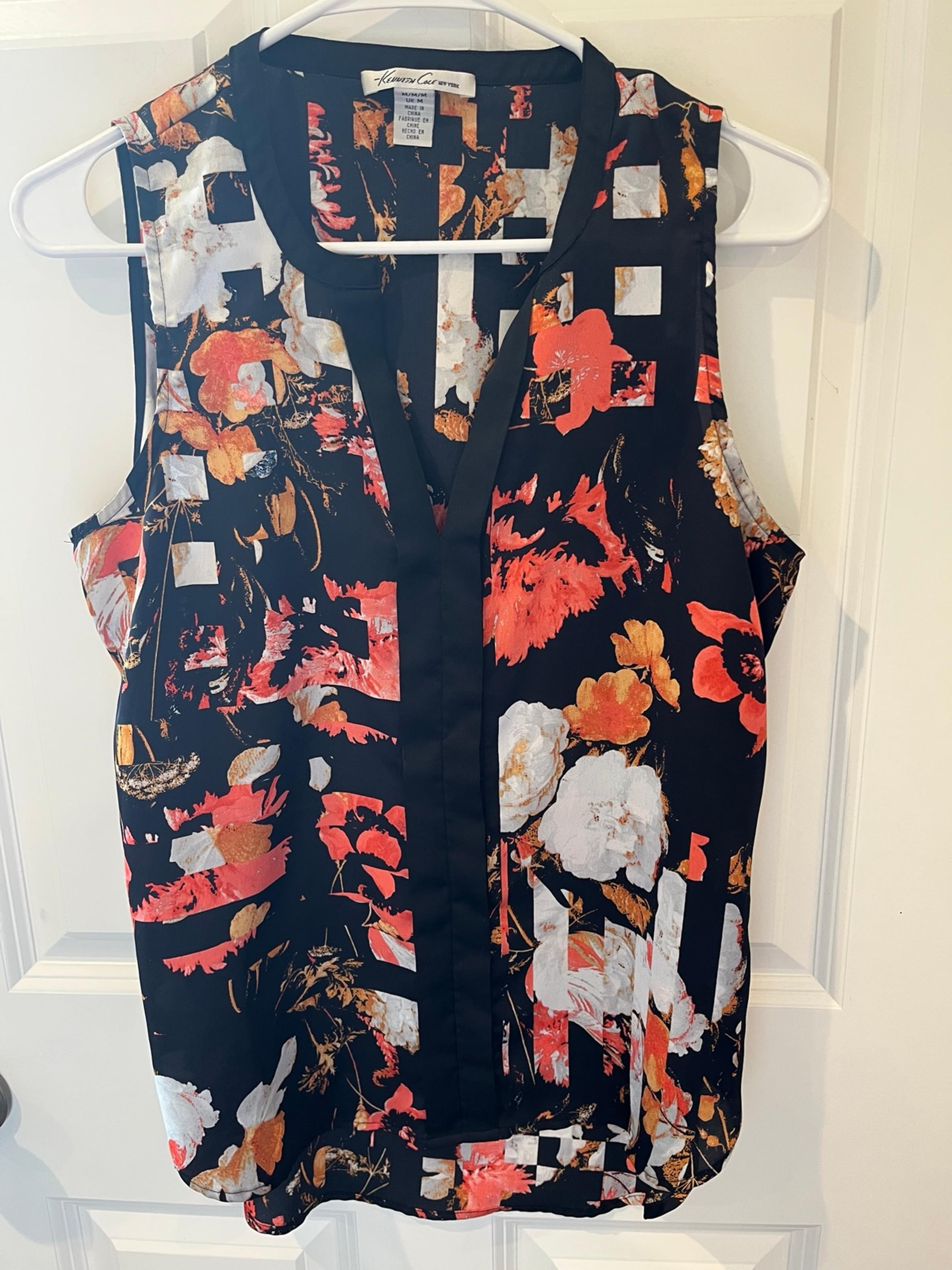 Kenneth Cole New York Blouse Tank Top Size Medium
