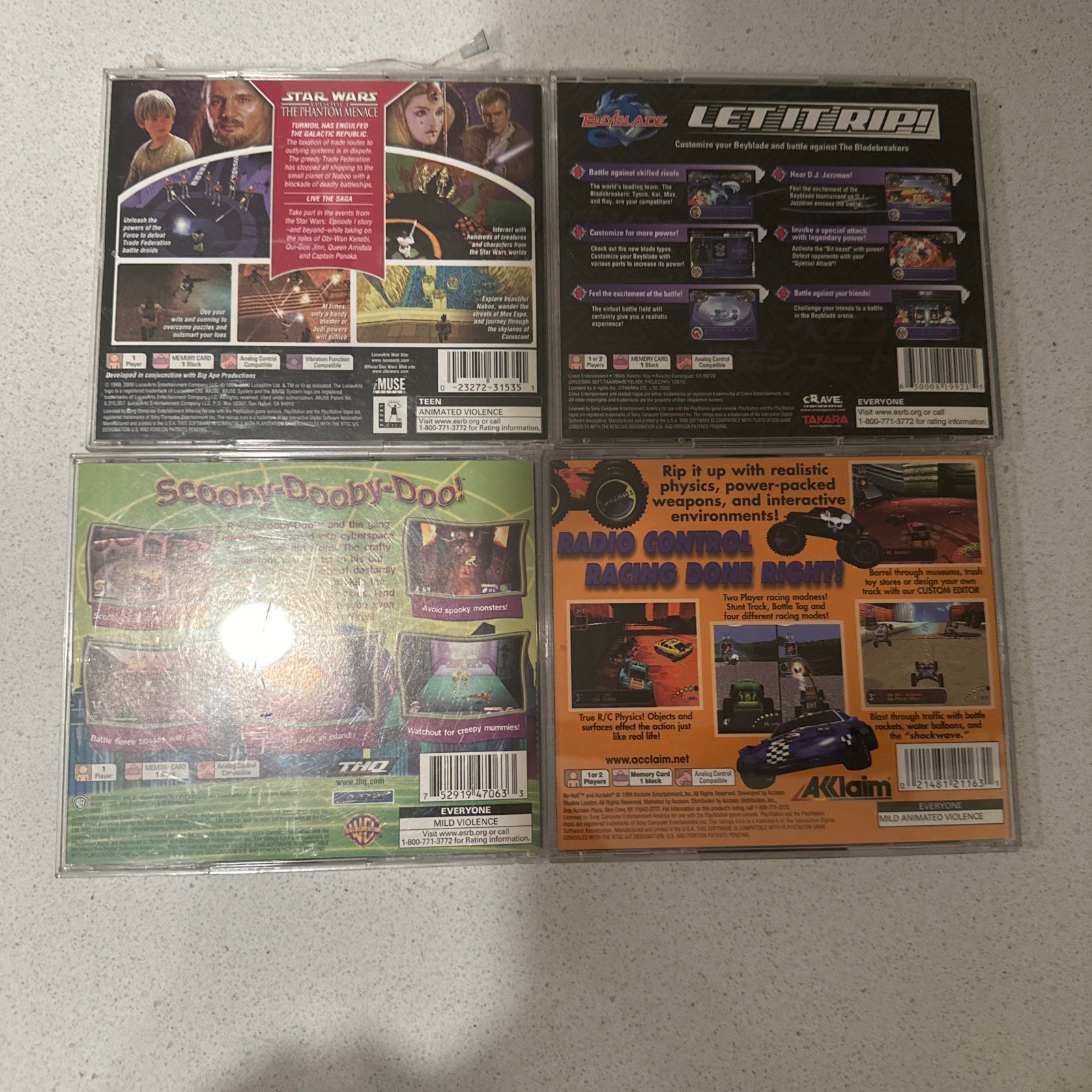 Lot of 4 PS1 games