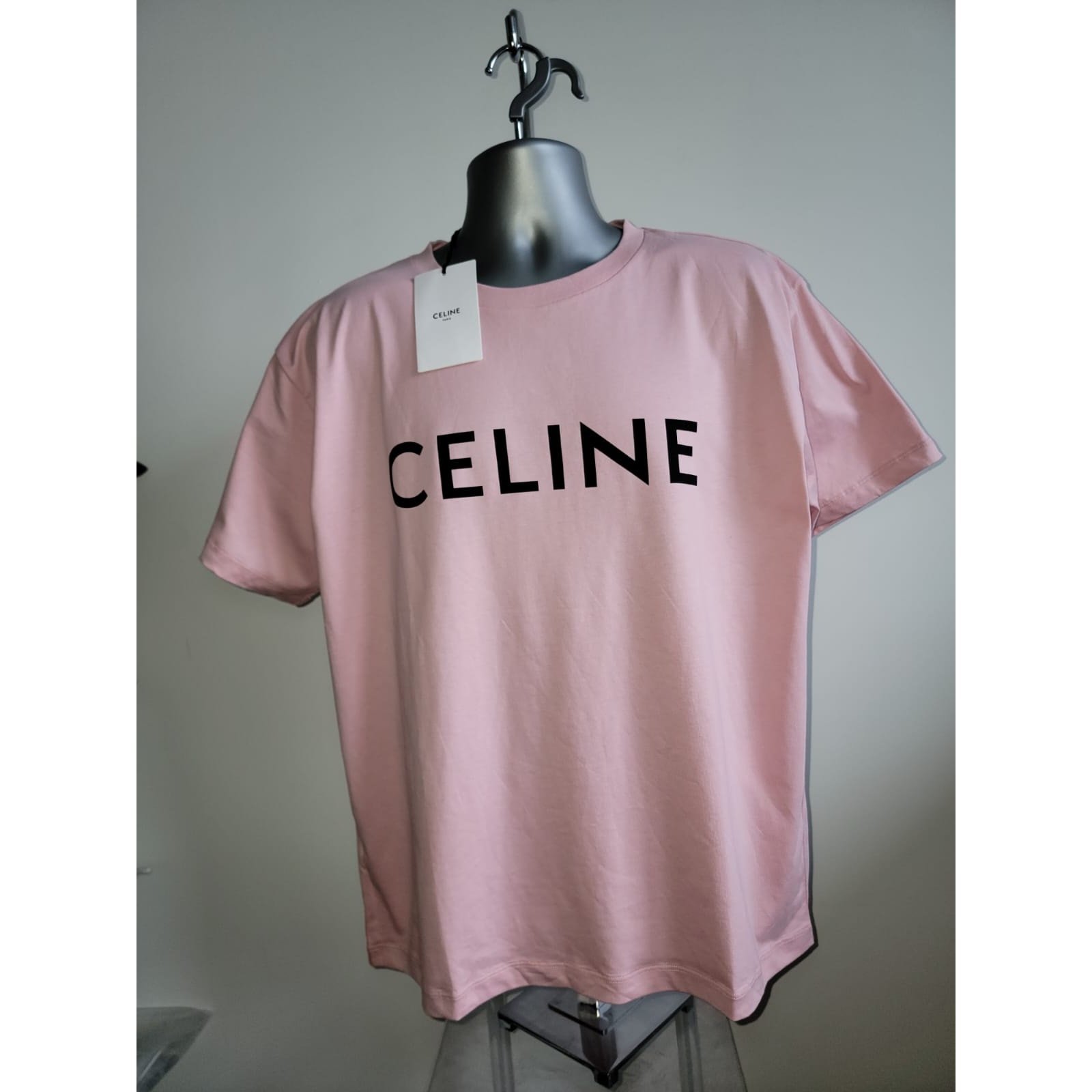 【関税&送料込】Celine Cotton T-Shirt With Multicolor Print CELINE LOOSE T-SHIRT IN COTTON JERSEY - ECRU / BLACK | CELINE