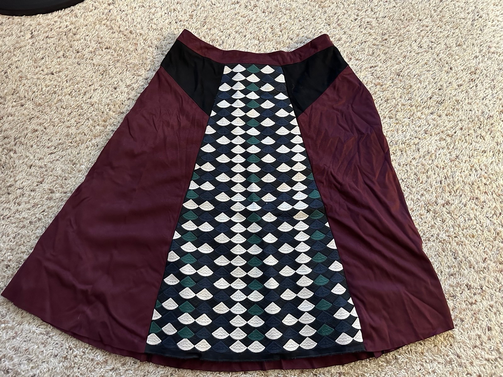 Allison Collection New York Women’s Multi Patterned Midi Skirt Size Medium