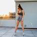 A&F Frayed Airy Velvet Feel Panty Shorts
