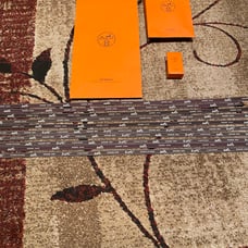 Hermes shopping bags and ribbons