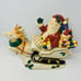 Fitz and Floyd Omnibus Santa Sleigh Reindeer Cookie Jar 1993 VERY RARE