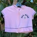 Vintage Y2K All Star Hoodie Crop Top in pink.