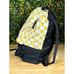 VANS x The Simpsons Lisa Checkerboard Backpack Book Bag Yellow Black White EUC