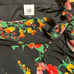 CAbi Women’s Drama Skirt Black Floral Print Wrap Midi Style Size XS Stretch Fun
