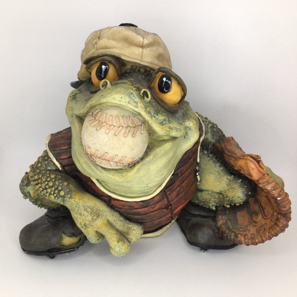 Vintage Baseball Catcher Frog Bank