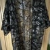 Anne Klein Women’s Black Floral Sequin Open Front Midi Kimono Cardigan Size L/XL